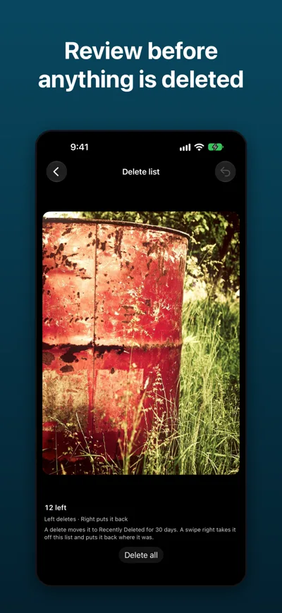 Best Photo Cleaner screenshot: Review before deleting